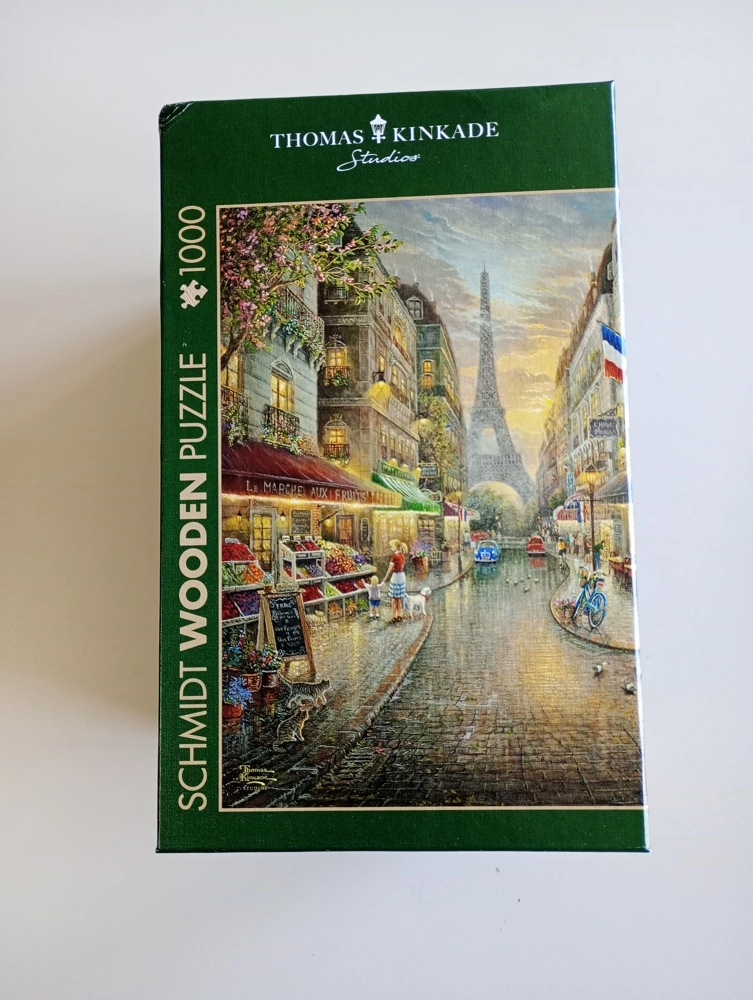 Holzpuzzle - Cáfe in Paris - Thomas Kinkade Studios (leicht beschädigte Schachtel)