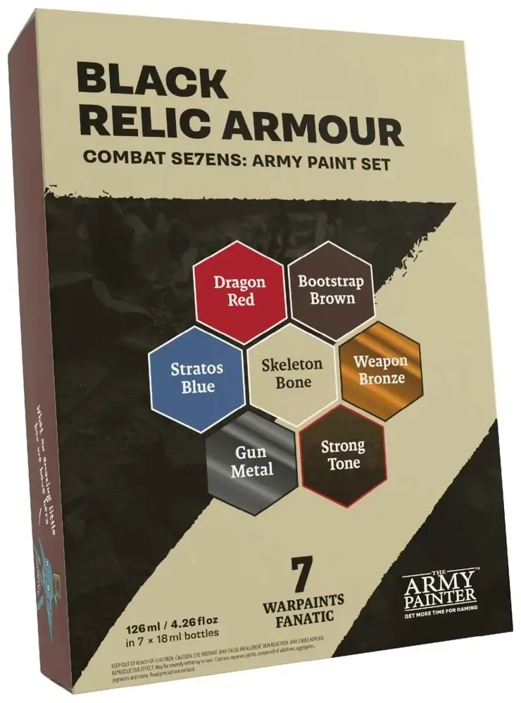 Army Painter - Black Relic Armour Combat Se7ens