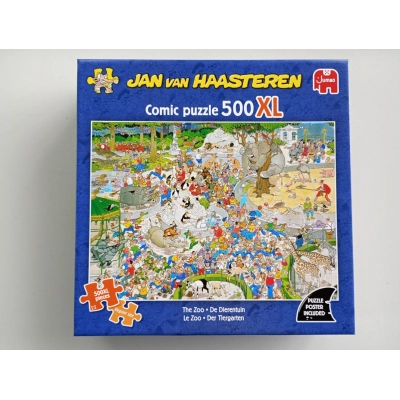 Puzzle: Der Tiergarten (Jan van Haasteren) (500 XL Teile) (Leicht eingedrückte Verpackung)