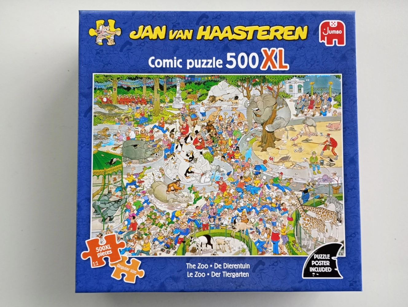 Puzzle: Der Tiergarten (Jan van Haasteren) (500 XL Teile) (Leicht eingedrückte Verpackung)