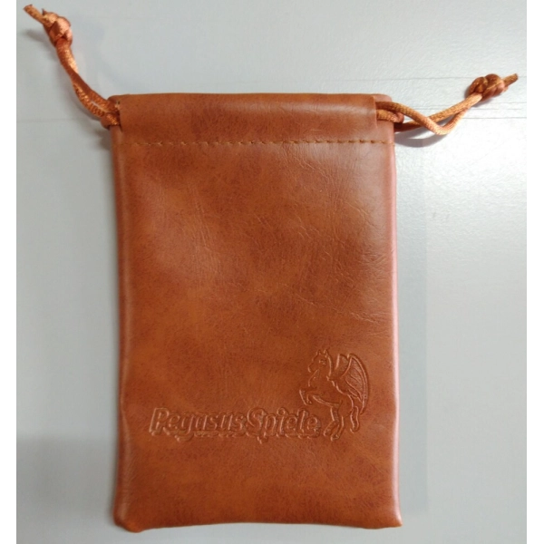 Würfelbeutel: PU-Leather-Bag Brown