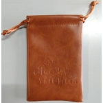 Würfelbeutel: PU-Leather-Bag Brown