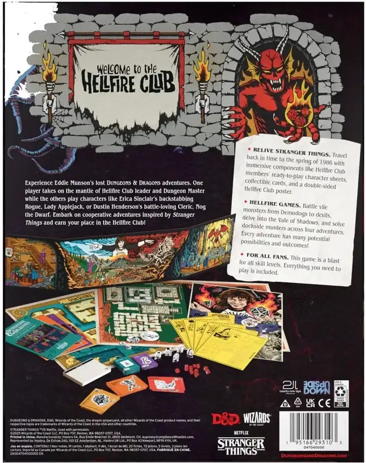 Dungeons & Dragons Stranger Things Welcome to the Hellfire Club - EN