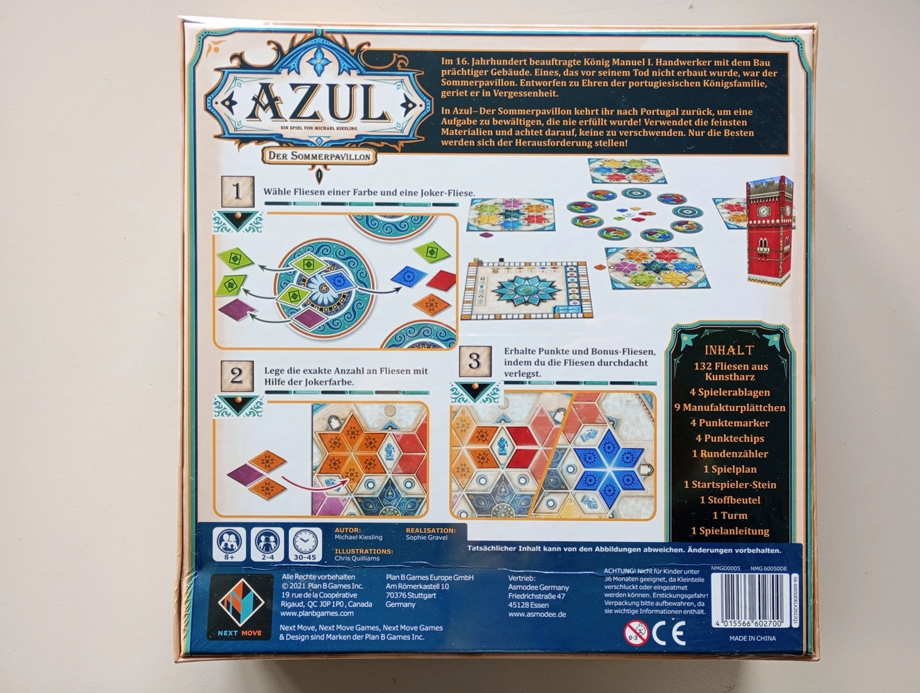 Azul - Der Sommerpavillon (Delle im Schachtelboden)