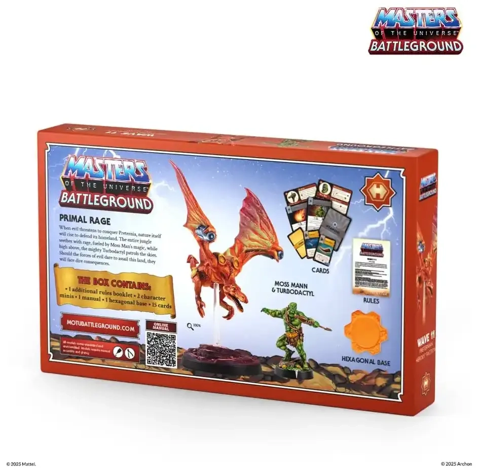 Masters of the Universe Battleground Wave 11 Preternian Heroes Moss Man/Turbodactyl DT