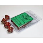 Speckled Polyhedral Ten d10 Set - Strawberry