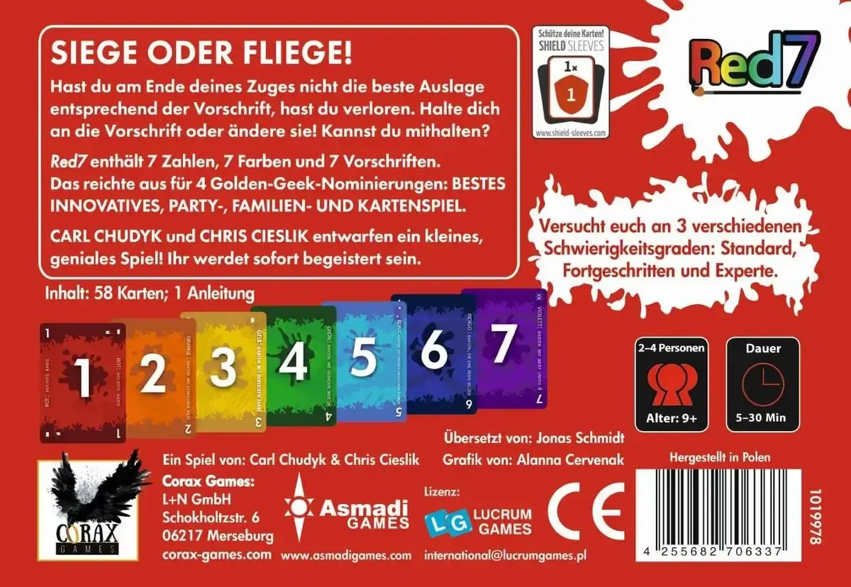 Red7 - Gewinne oder du bist draussen!