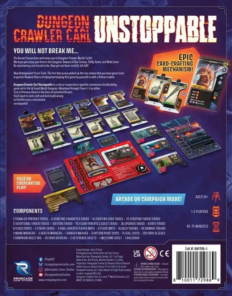 Dungeon Crawler Carl Unstoppable - EN