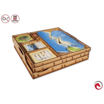 e-Raptor - Sortiereinsatz für Catan + Händler & Barbaren + 5/6 Spielererweiterungen aus Holz