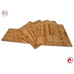 e-Raptor - Sortiereinsatz für Catan + Händler & Barbaren + 5/6 Spielererweiterungen aus Holz