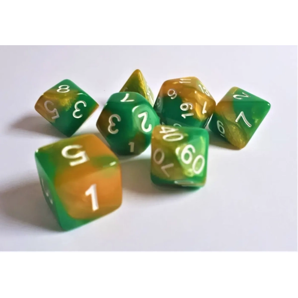 Würfelset: Green Samba (7)