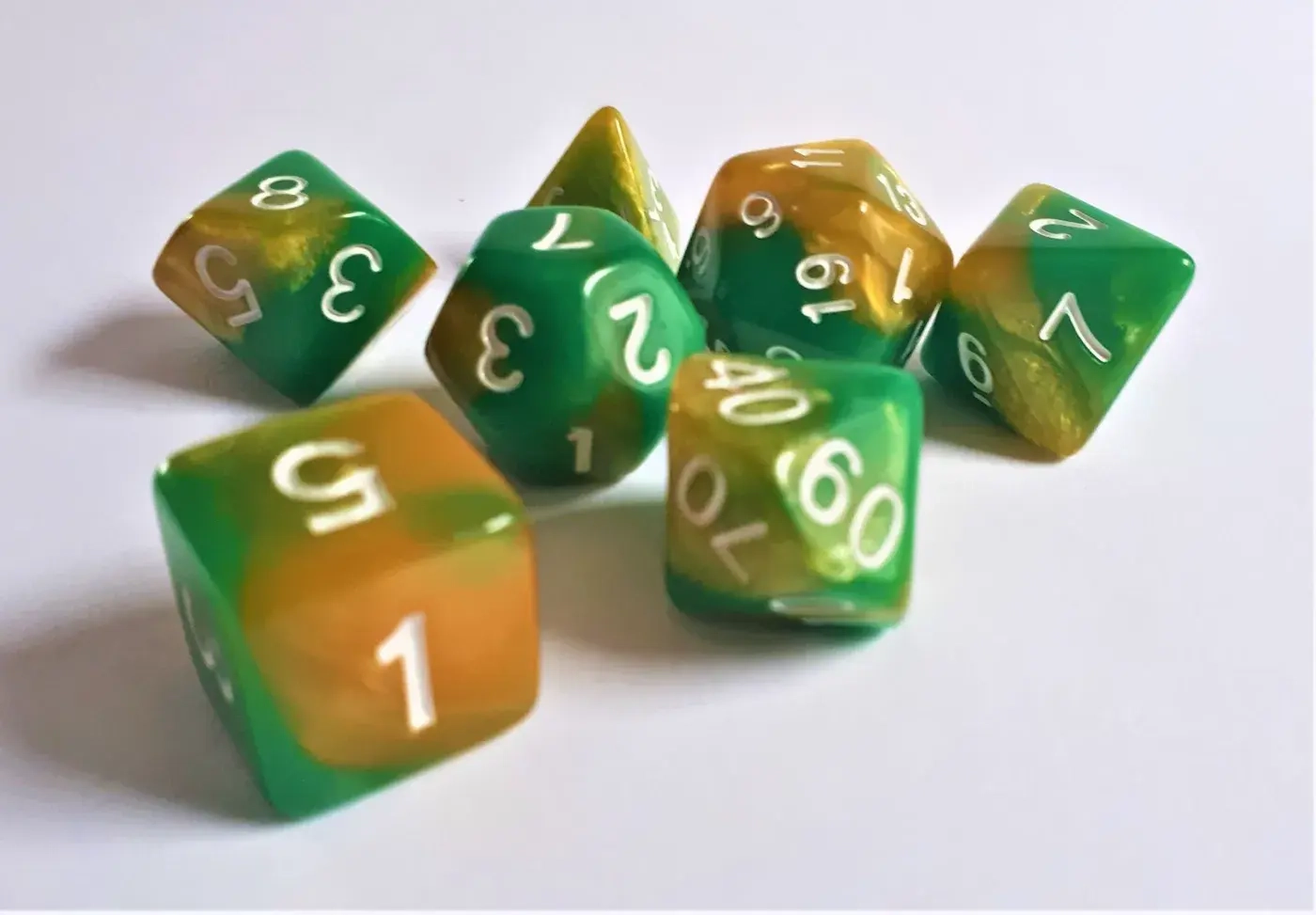 Würfelset: Green Samba (7)