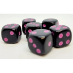 Würfelset D6: Opaque/Pink (12)