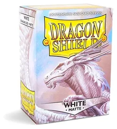 Dragon Shield Standard Sleeves - Matte White (100 Sleeves)