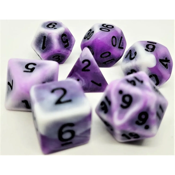 Würfelset Antique: Ancient Purple Rock (7)