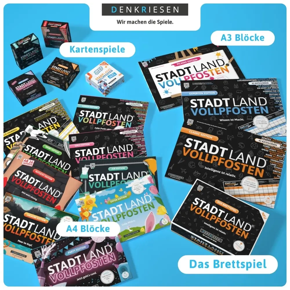 STADT LAND VOLLPFOSTEN Würfel - Der Blitz-Würfel zum Spiel