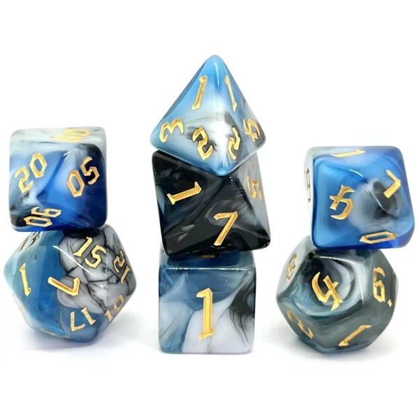 Würfelset: Blue Warrior (7)