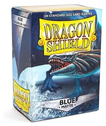 Dragon Shield Standard Sleeves - Matte Blue (100 Sleeves)