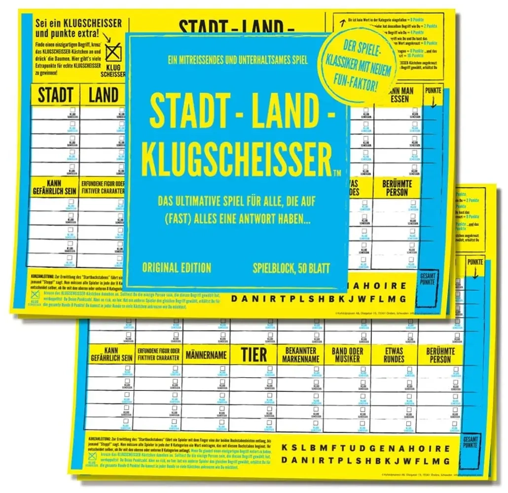 Spielblock – Klugscheisser