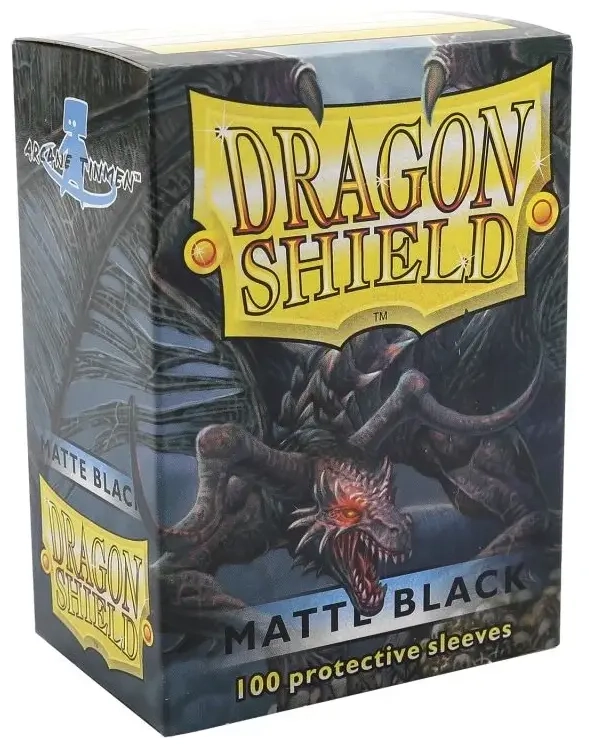 Dragon Shield Standard Sleeves - Matte Black (100 Sleeves)