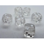 Dice4friends 16mm Würfel D6 Transparent (12)