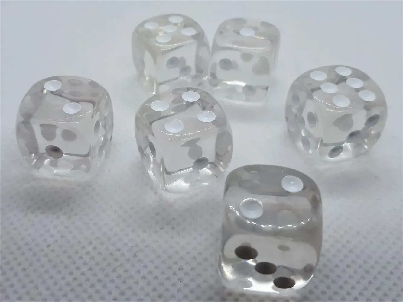 Dice4friends 16mm Würfel D6 Transparent (12)