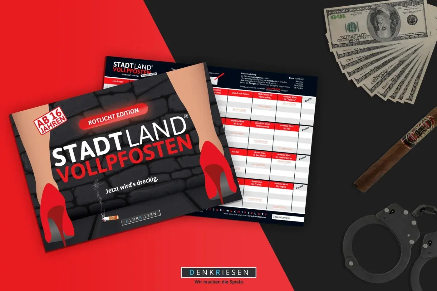 STADT LAND VOLLPFOSTEN – ROTLICHT EDITION (DinA4-Format)