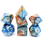 Würfelset Rusty: Blue (7)