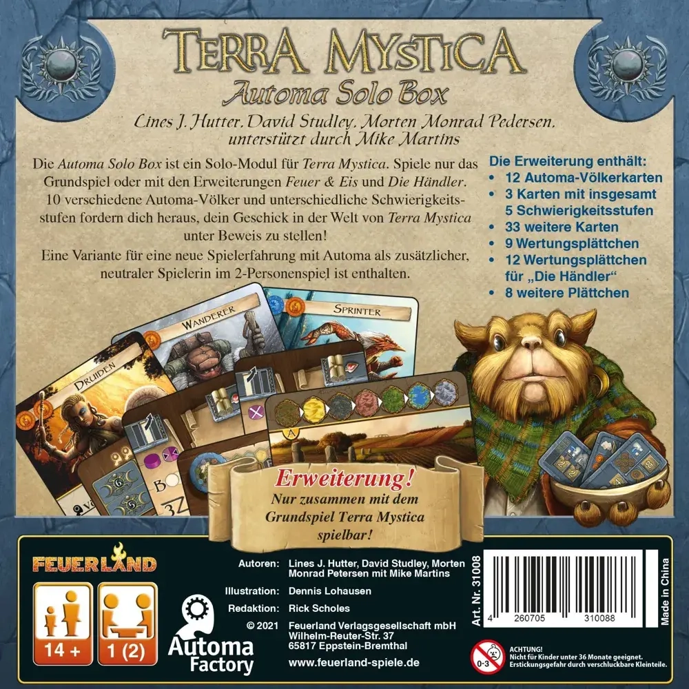 Terra Mystica Erweiterung - Automa Solo Box