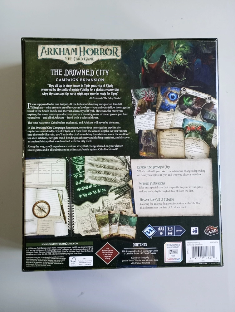 FFG - Arkham Horror LCG: The Drowned City Campaign Expansion - EN (Cover mit optischen Mängeln)