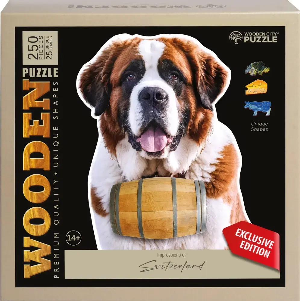 Holzpuzzle - CH Bernhardiner