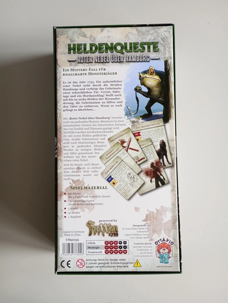 Heldenqueste: Roter Nebel über Hamburg (beschädigte Schachtel)