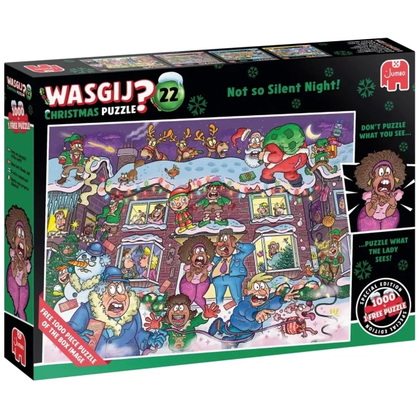 Keine stille Nacht dieses Mal! - Wasgij Christmas 22 - 2x 1000 Teile