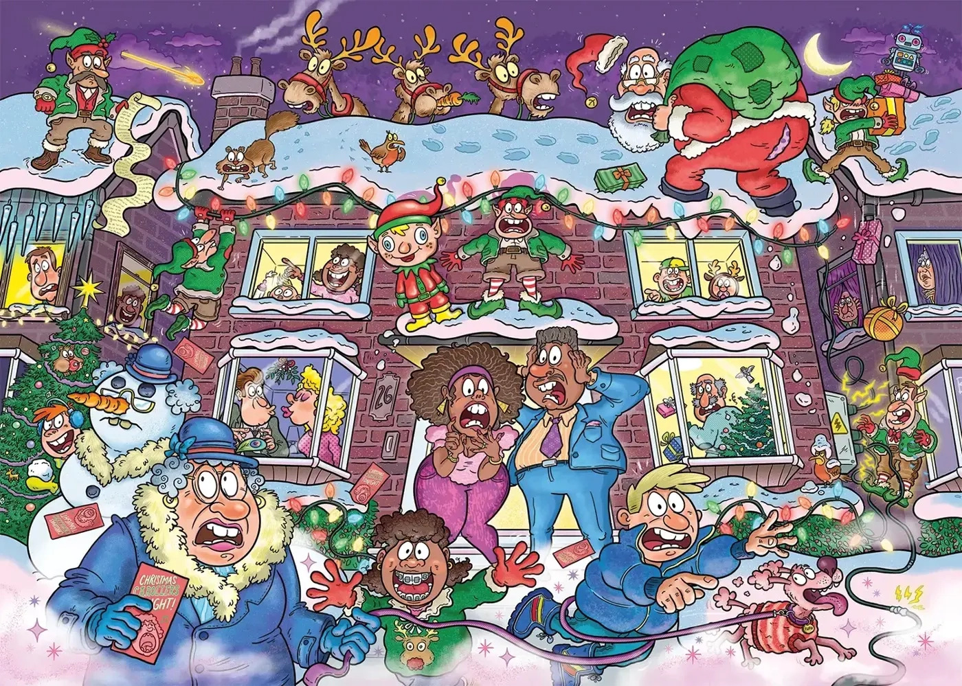 Keine stille Nacht dieses Mal! - Wasgij Christmas 22 - 2x 1000 Teile