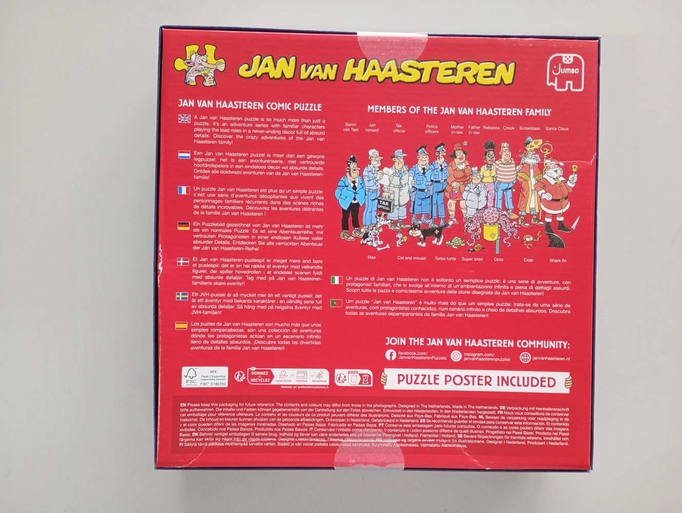 Das Dorf des Weihnachtsmanns - Jan van Haasteren (beschädigte Schachtel)