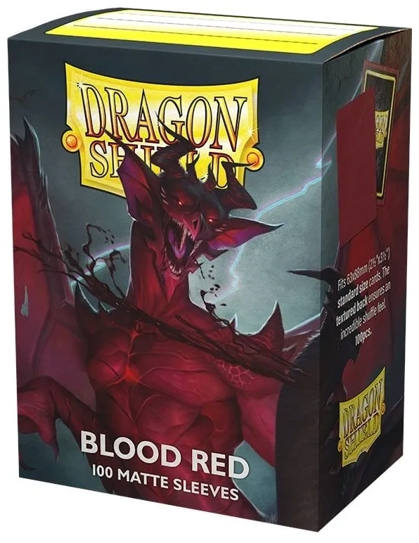 Dragon Shield Standard Matte Sleeves - Blood Red 'Simurag' (100 Sleeves)