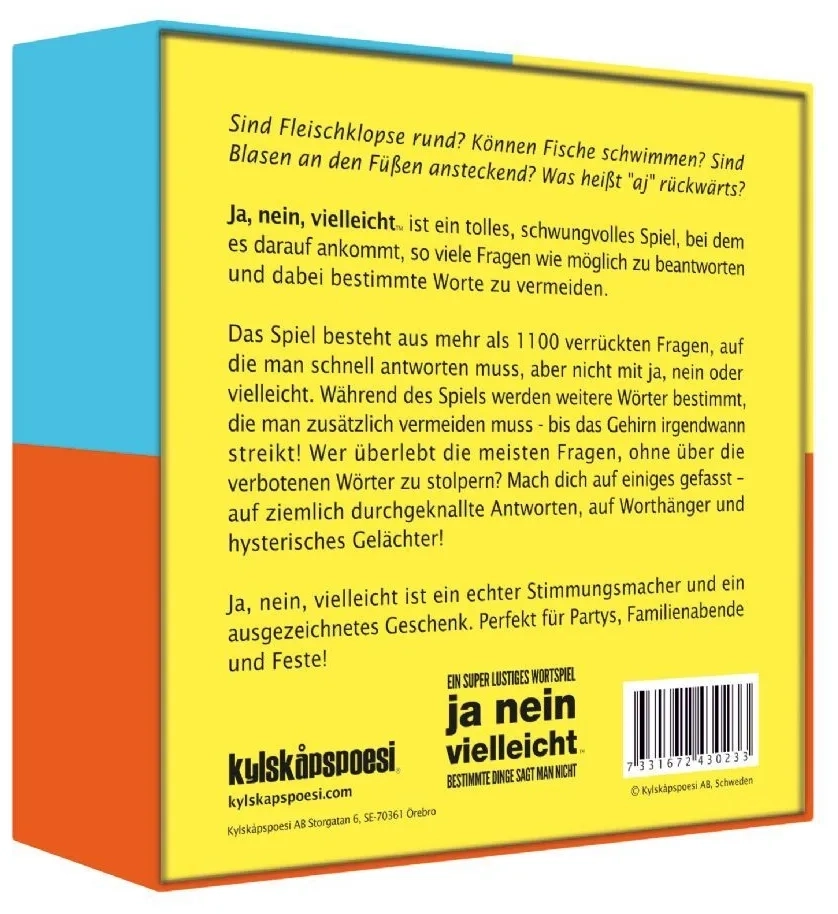 Ja nein vielleicht – Bestimmte Dinge sagt man nicht
