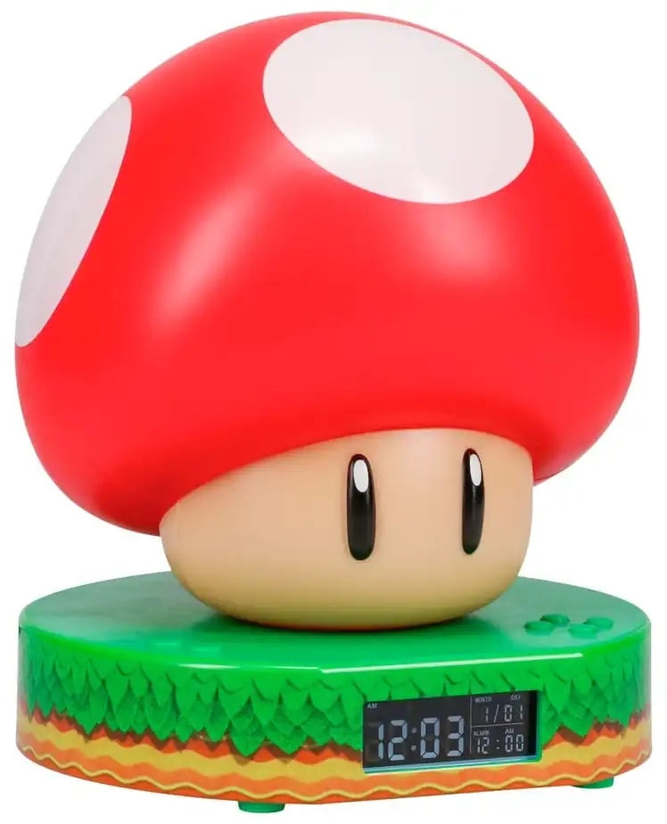 Super Mario Super Mushroom Digital Alarm Clock