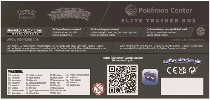 Pokémon ME05 Pitch Black Elite Trainer Box EN