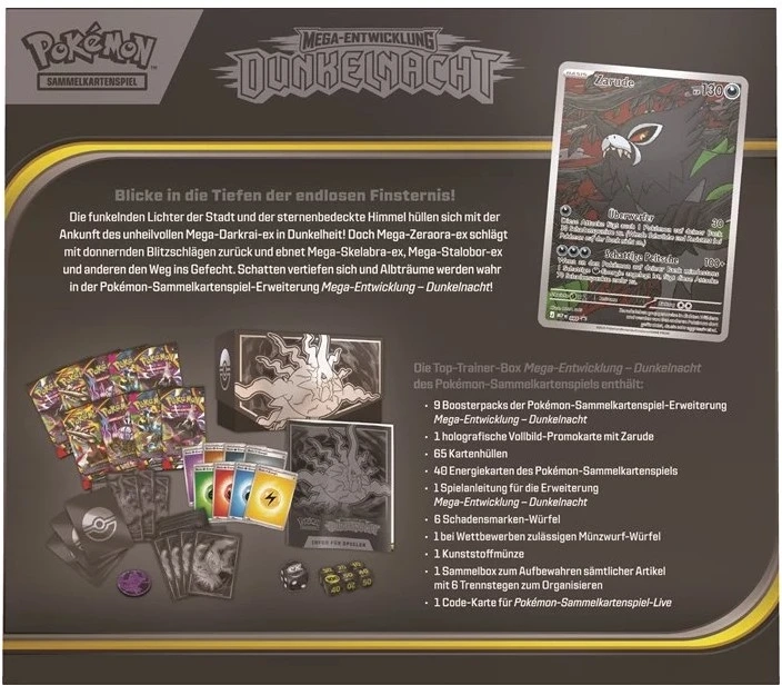Pokémon ME05 Dunkelnacht Top Trainer Box DE