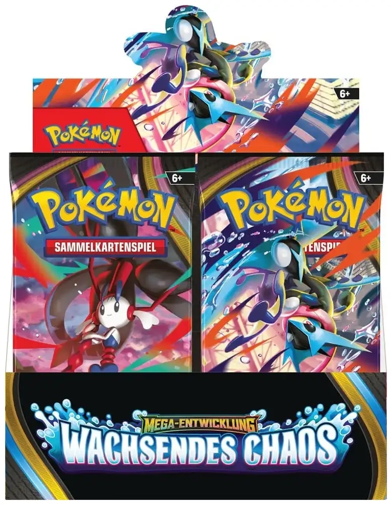 Pokémon Mega-Entwicklung: Wachsendes Chaos Booster Display - DE