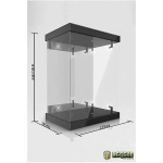 Master Light House Acryl Display Case mit Beleuchtung für 1/6 Actionfiguren (schwarz) (Flecken im Spiegel)