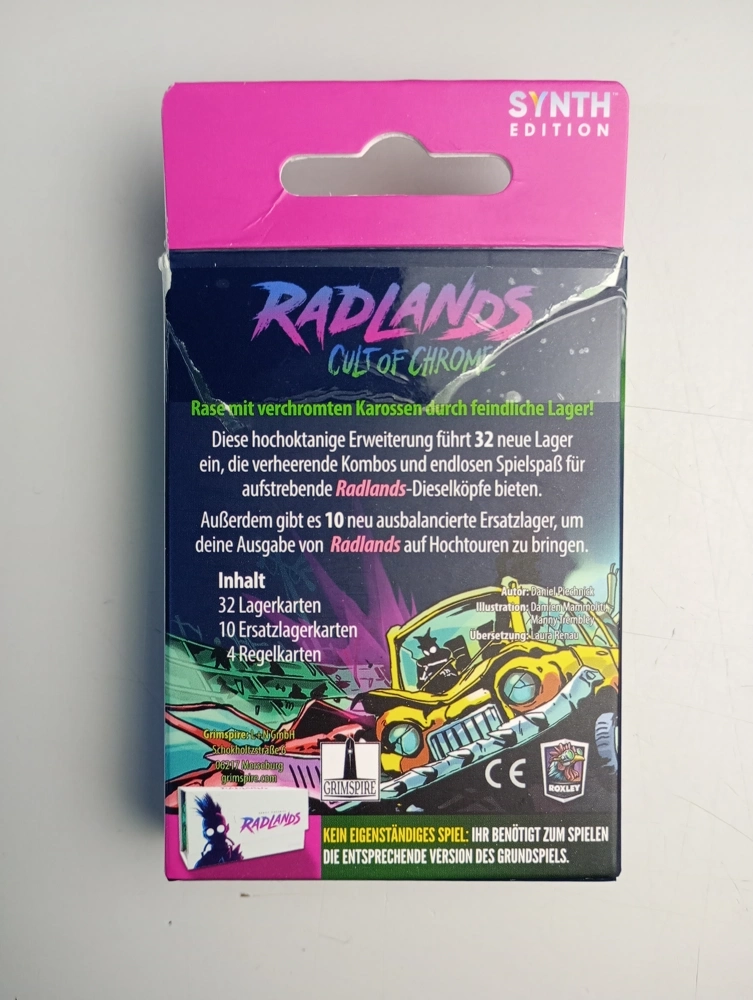 Radlands - Cult of Chrome - Erweiterung (Deluxe) (geöffnete Verpackung)