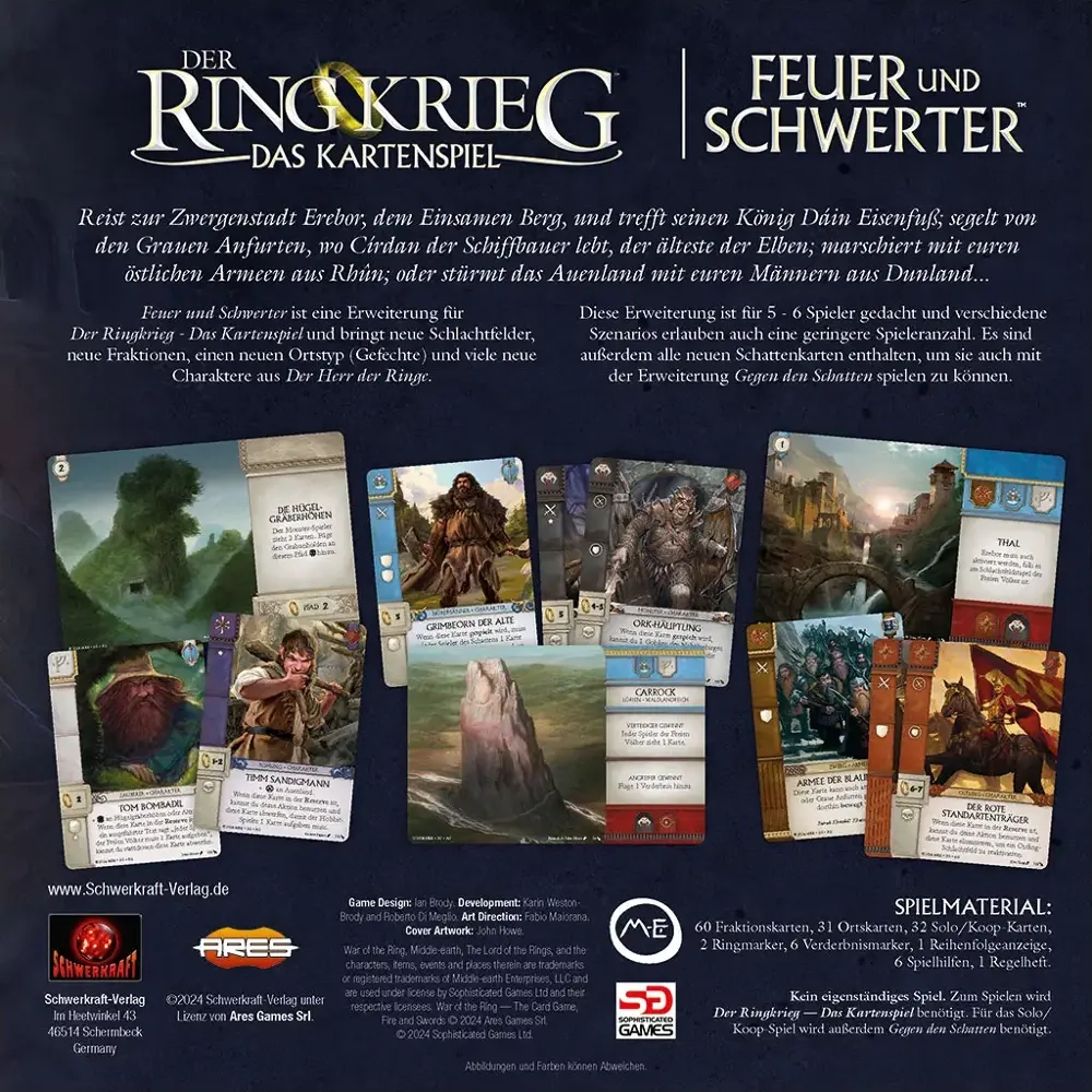 Der Ringkrieg - Das Kartenspiel: Feuer und Schwerter Erweiterung - DE