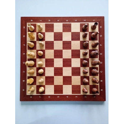 Turnier Schachspiel Mahagoni - 48cm (B-Qualität)