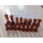 Schachfiguren Bernstein Design - 95mm (B-Qualität / Auslaufmodell)