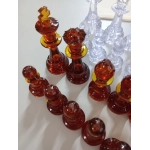 Schachfiguren Bernstein Design - 95mm (B-Qualität / Auslaufmodell)