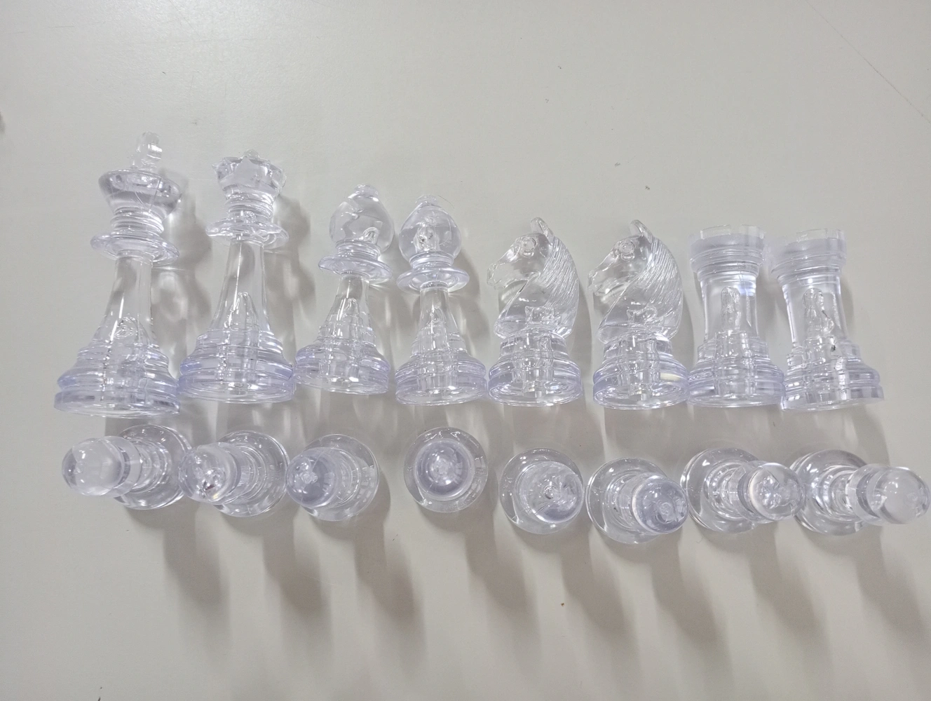 Schachfiguren Bernstein Design - 95mm (B-Qualität / Auslaufmodell)