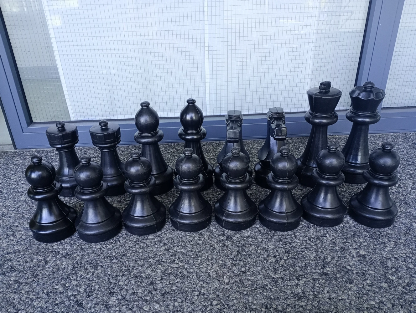 Gartenschach DE [klein] (Figuren mit Gebrauchsspuren)