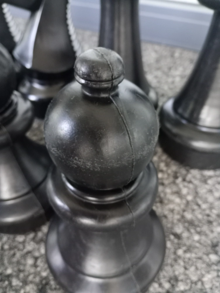 Gartenschach DE [klein] (Figuren mit Gebrauchsspuren)
